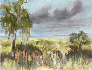 Original Expressionism Landscape Painting by Ann Faillace