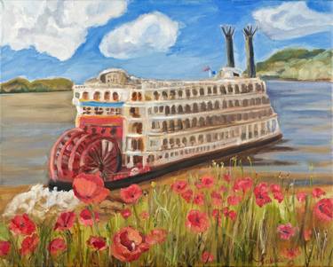 Original Boat Paintings by Ann Faillace