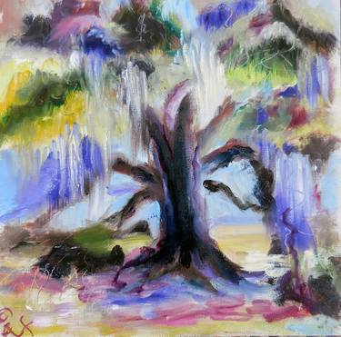 Original Abstract Expressionism Tree Paintings by Ann Faillace