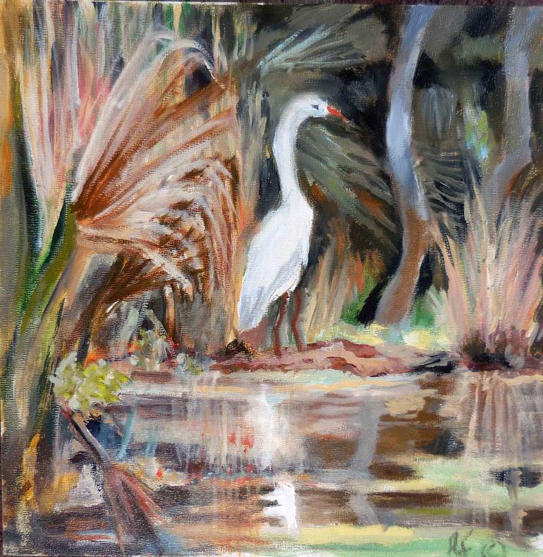 Swamp Bird 20 Painting by Ann Faillace | Saatchi Art