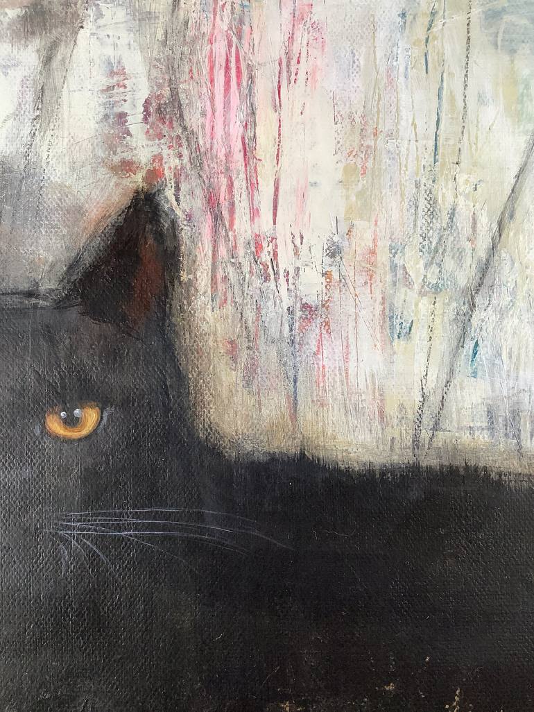 Original Cats Painting by Eva Fialka