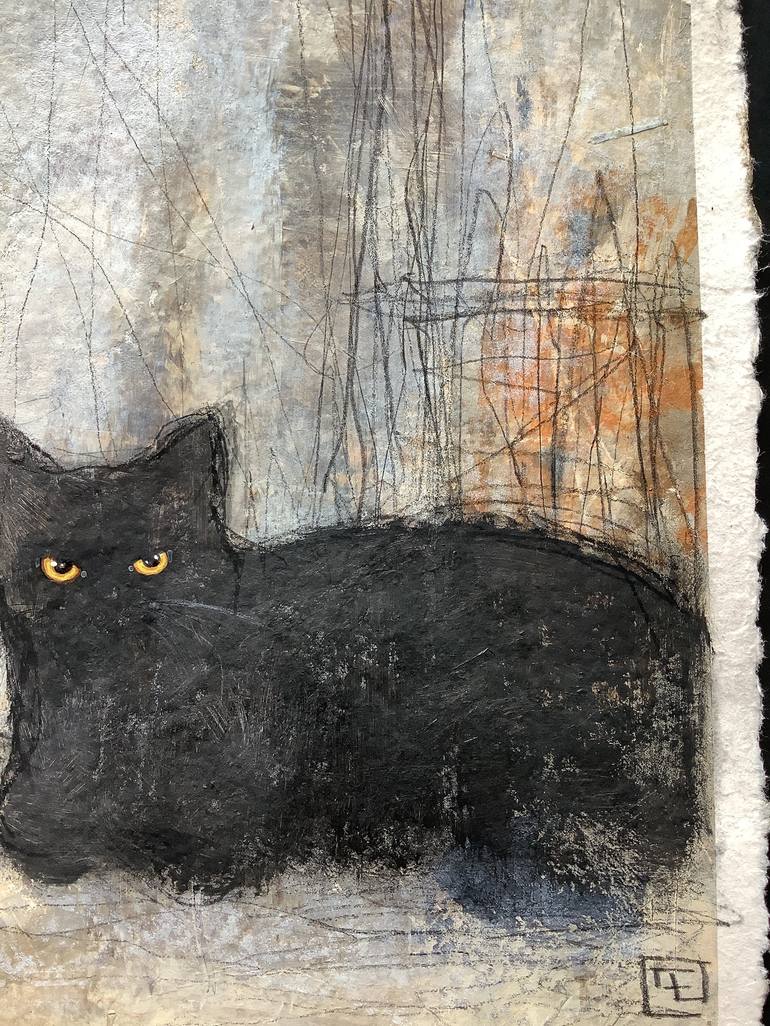 Original Cats Painting by Eva Fialka