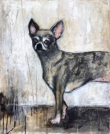 Print of Dogs Paintings by Eva Fialka