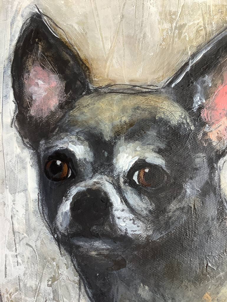 Original Dogs Painting by Eva Fialka