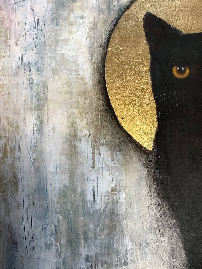 Original Cats Painting by Eva Fialka