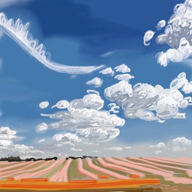 Autumn Clouds ii, iPad Drawing, 2014 thumb
