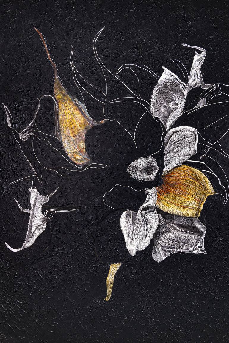 Original Abstract Nature Drawing by Lisa Goesling