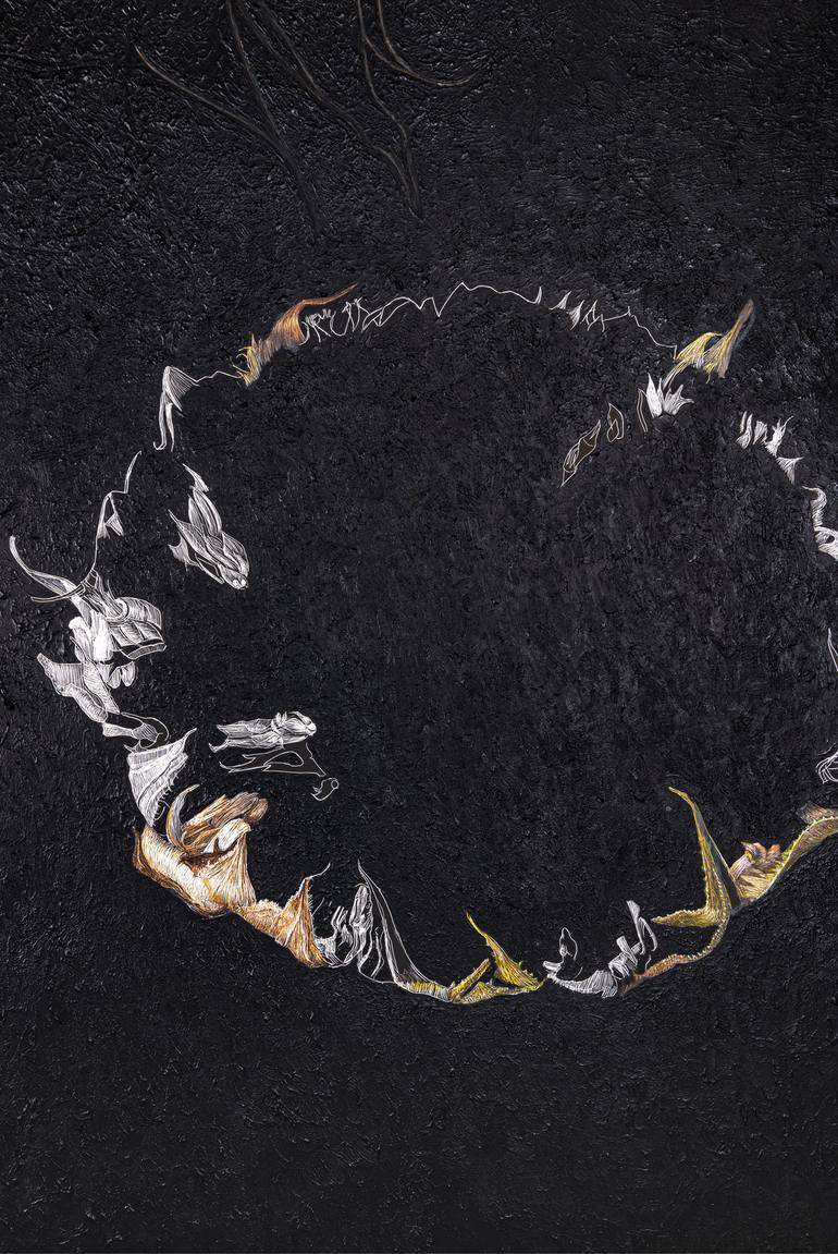 Original Abstract Nature Drawing by Lisa Goesling