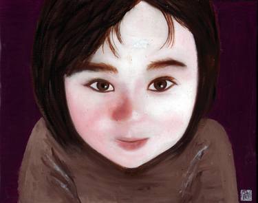 Original Figurative Children Paintings by Kae Sasaki