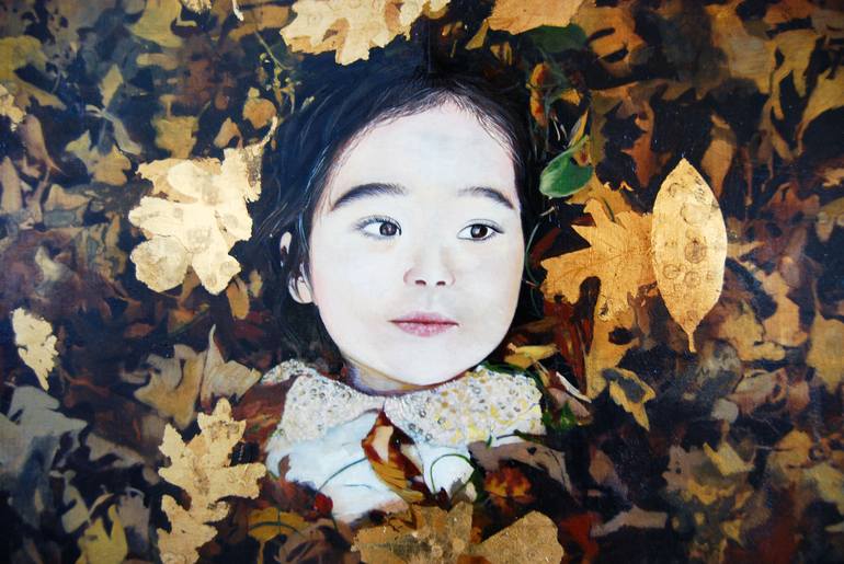 Original Figurative Portrait Painting by Kae Sasaki