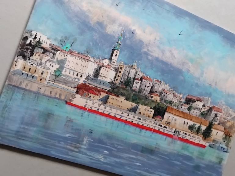 Original Neo-impressionism Cities Painting by Nenad Kojić