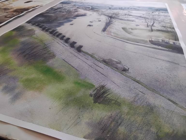 Original Contemporary Cities Painting by Nenad Kojić