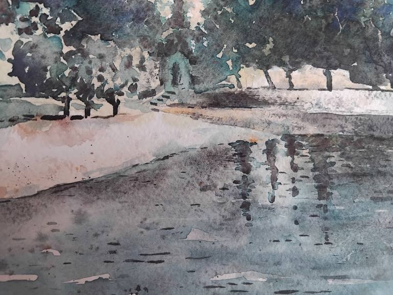 Original Contemporary Beach Painting by Nenad Kojić