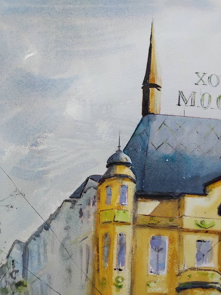 Original Art Deco Cities Painting by Nenad Kojić
