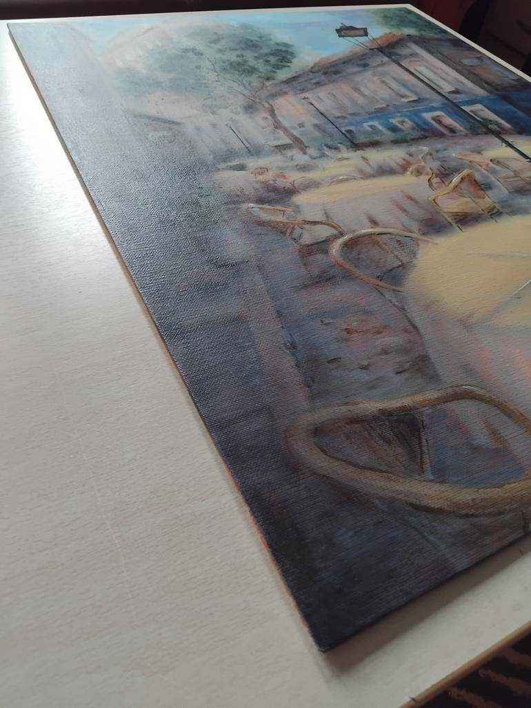 Original Impressionism Cities Painting by Nenad Kojić