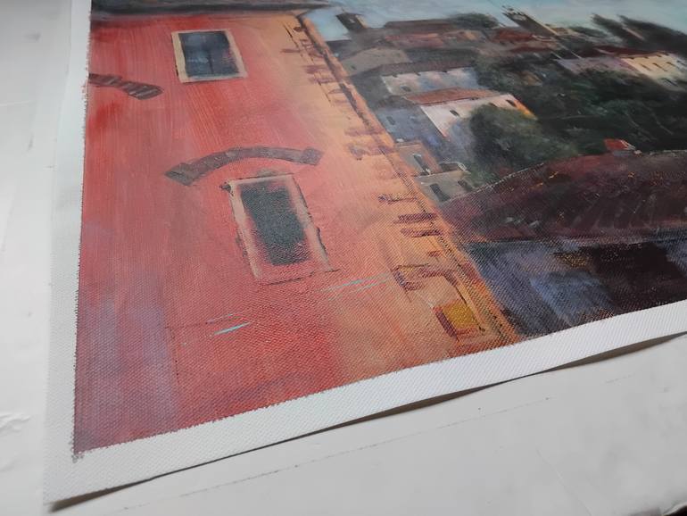 Original Impressionism Architecture Painting by Nenad Kojić