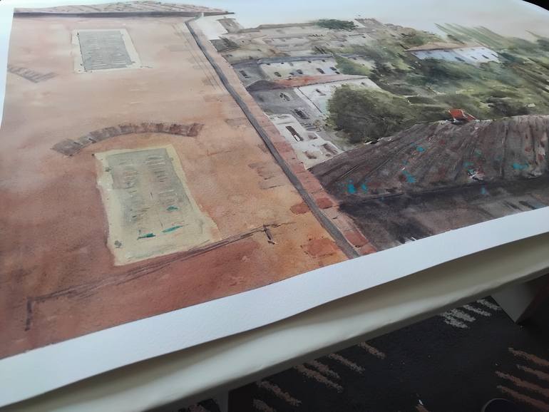 Original Contemporary Architecture Painting by Nenad Kojić