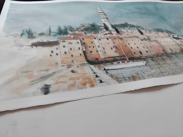 Original Impressionism Architecture Painting by Nenad Kojić