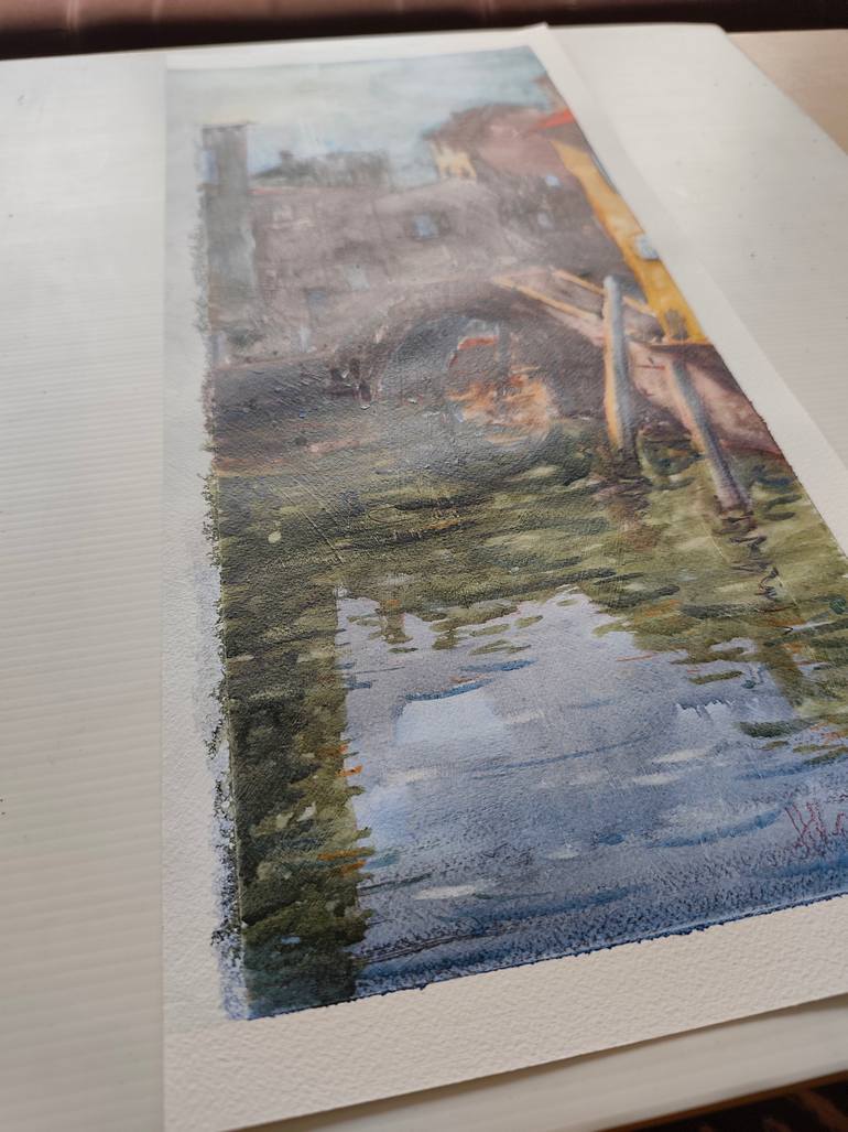 Original Abstract Cities Painting by Nenad Kojić
