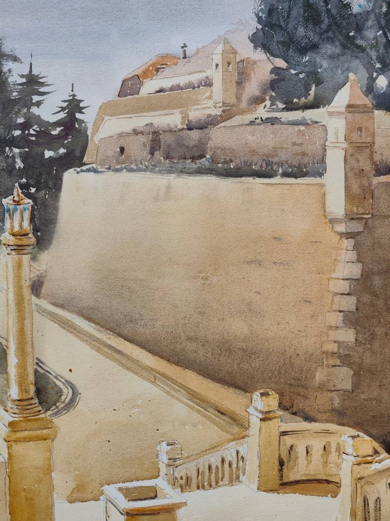 Original Impressionism Architecture Painting by Nenad Kojić