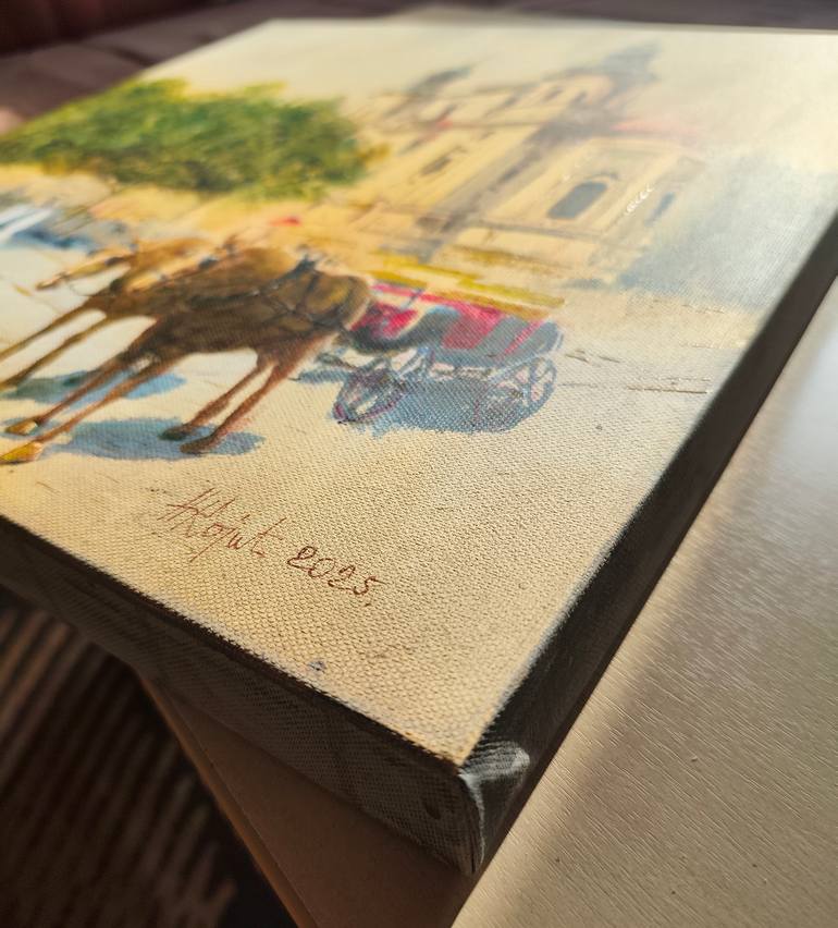 Original Impressionism Cities Painting by Nenad Kojić