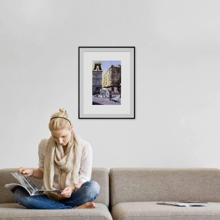 Original Impressionism Cities Painting by Nenad Kojić