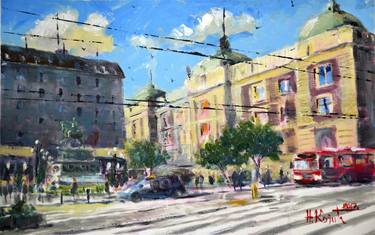 Print of Cities Paintings by Nenad Kojić