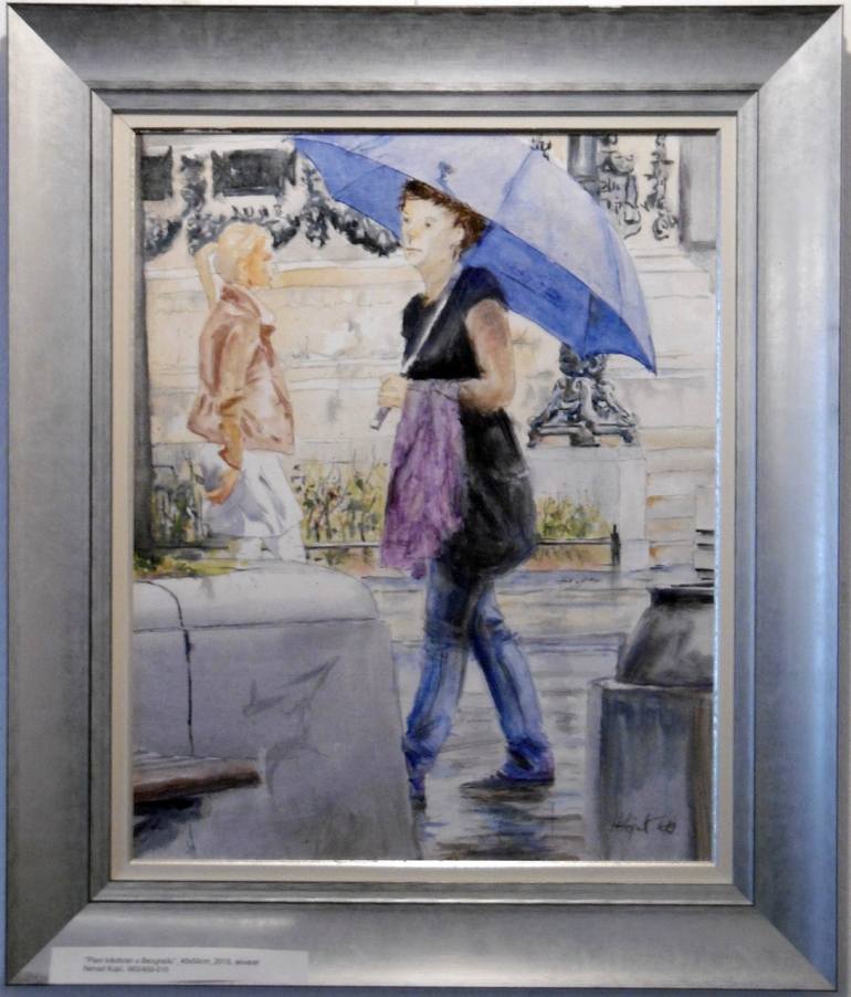 Original Art Deco Women Painting by Nenad Kojić
