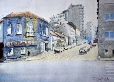 Print of Cities Paintings by Nenad Kojić