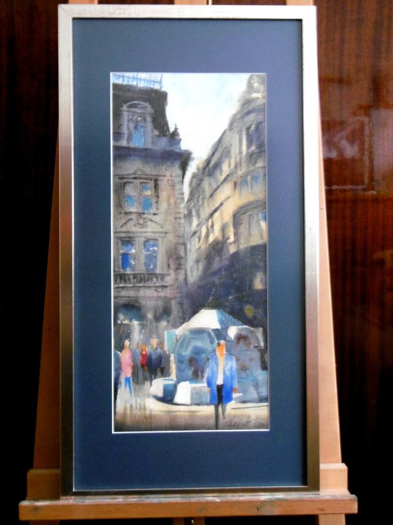 Original Art Deco Cities Painting by Nenad Kojić