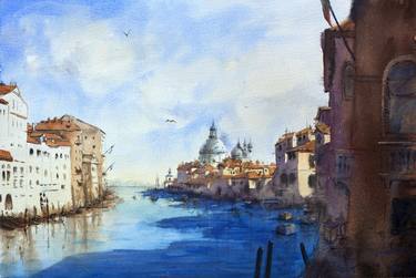 St. Maria and sea view Venice Italy thumb