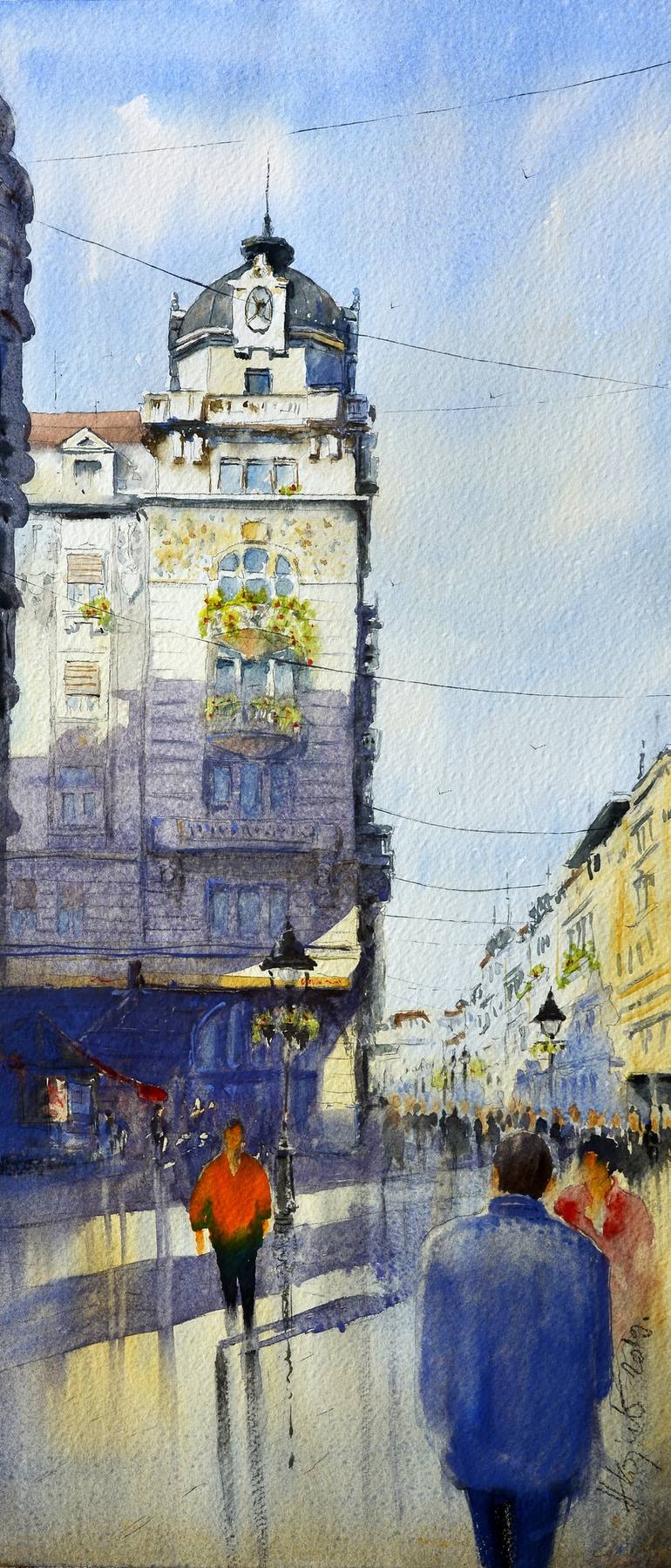 Before Ex Russian Tzar Belgrade medium Painting by Nenad Kojić ...