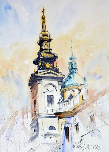 Print of Impressionism Architecture Paintings by Nenad Kojić