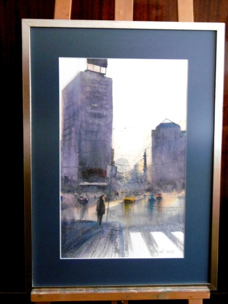 Original Impressionism Cities Painting by Nenad Kojić