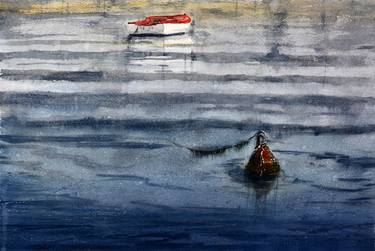 Print of Impressionism Boat Paintings by Nenad Kojić