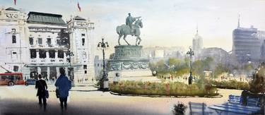 Print of Impressionism Cities Paintings by Nenad Kojić