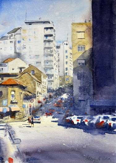 Print of Cities Paintings by Nenad Kojić