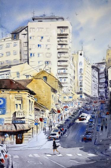 Original Impressionism Cities Paintings by Nenad Kojić