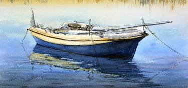 Original Impressionism Boat Paintings by Nenad Kojić