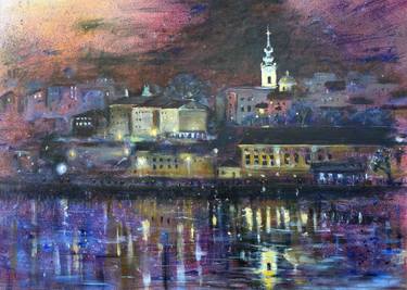 Old town shadows and lights of Belgrade 70x50cm 2021 thumb