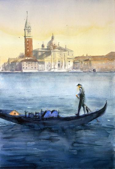 San Giorgio Maggiore  Venice Italy 53x35cm 2021 thumb