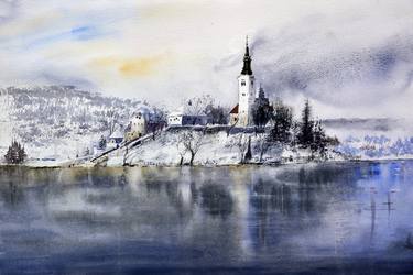 Print of Landscape Paintings by Nenad Kojić