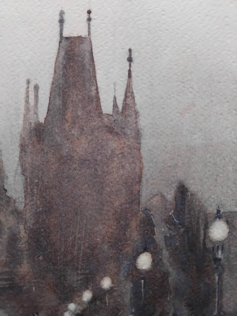 Original Art Deco Cities Painting by Nenad Kojić