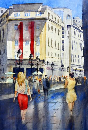 Original Impressionism Cities Paintings by Nenad Kojić