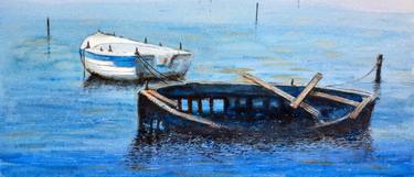 Original Impressionism Boat Paintings by Nenad Kojić