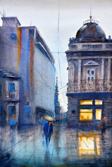 Original Fine Art Architecture Paintings by Nenad Kojić