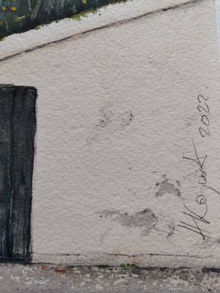 Original Art Deco Architecture Painting by Nenad Kojić