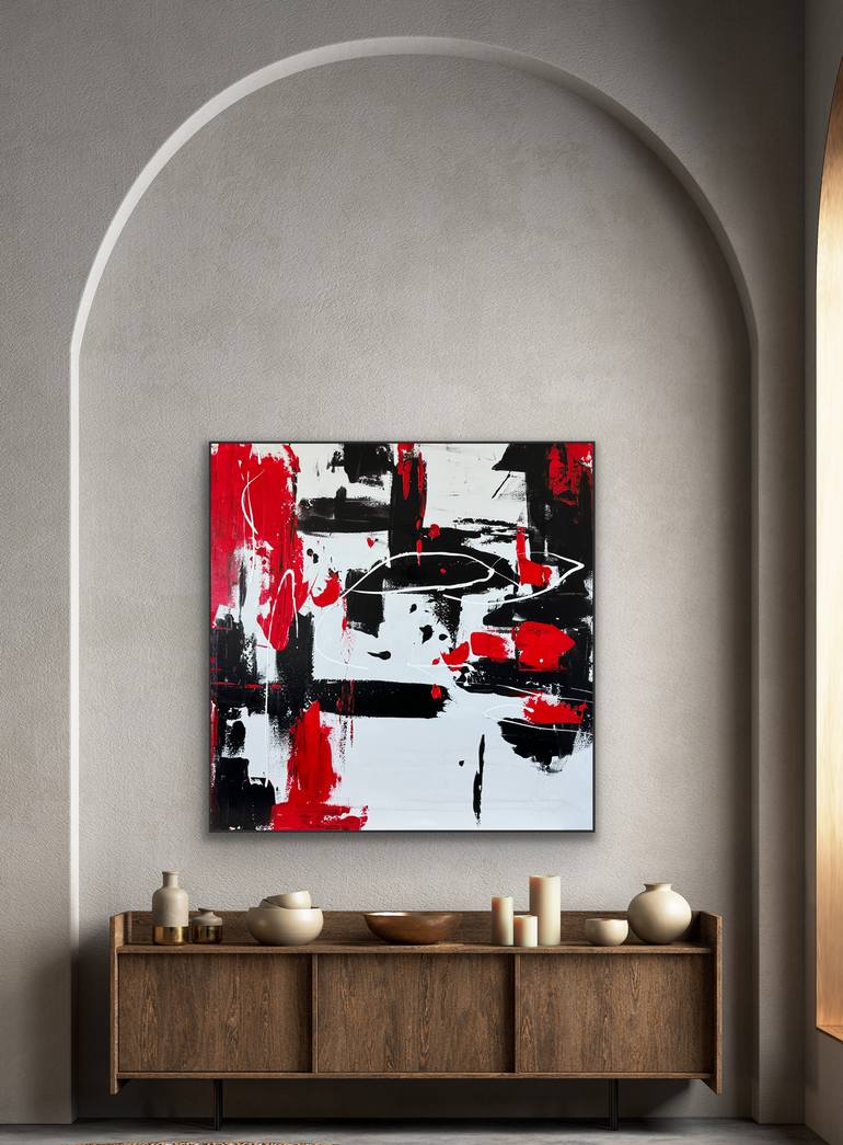 Original Abstract Expressionism Abstract Painting by Preethi Mathialagan