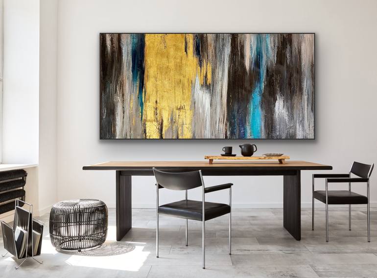 Original Abstract Expressionism Abstract Painting by Preethi Mathialagan