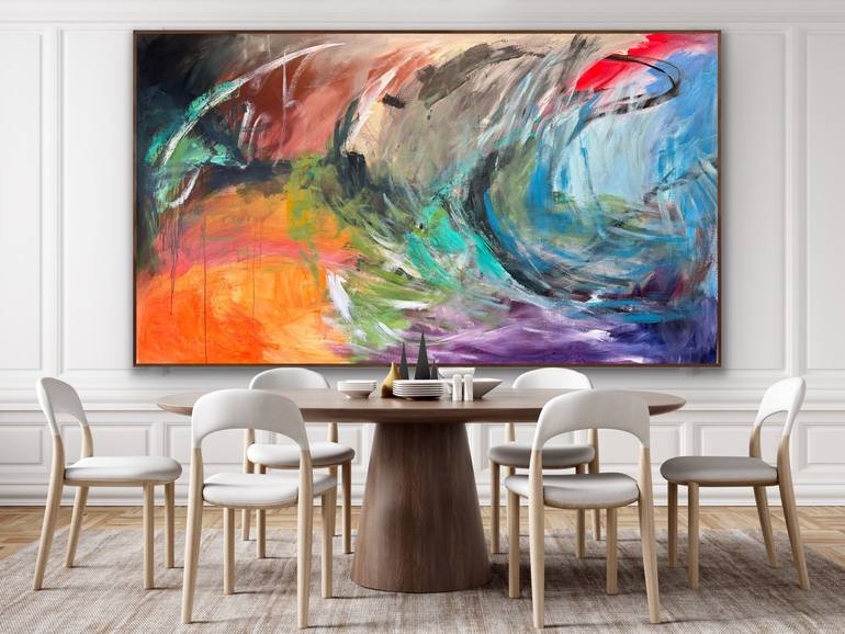 Original Abstract Expressionism Abstract Painting by Preethi Mathialagan